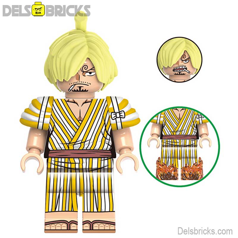 Vinsmoke Sanji from ONE PIECE Anime Lego Minifigures custom toys