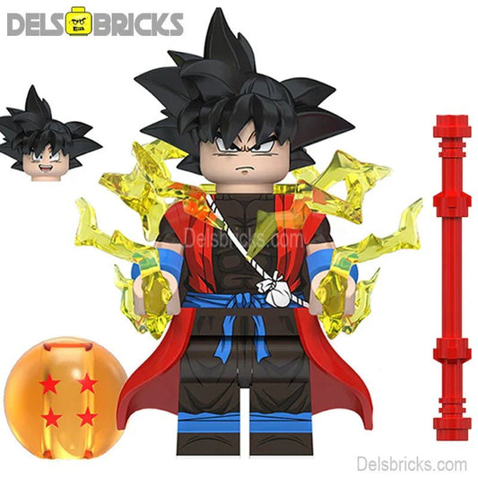 Xeno Goku Dragon Ball Z Best Lego Minifigures | Custom Anime Toy Collectibles - DelsBricks MinifiguresMinifiguresDelsBricks MinifiguresDelsbricks