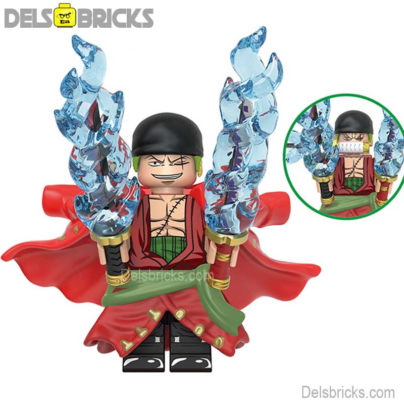 Roronoa Zoro from One Piece Lego Anime Minifigures Custom Toys set s7