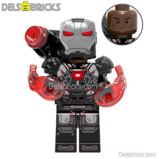 War Machine Black& Red Suit Lego Marvel Custom Minifigures