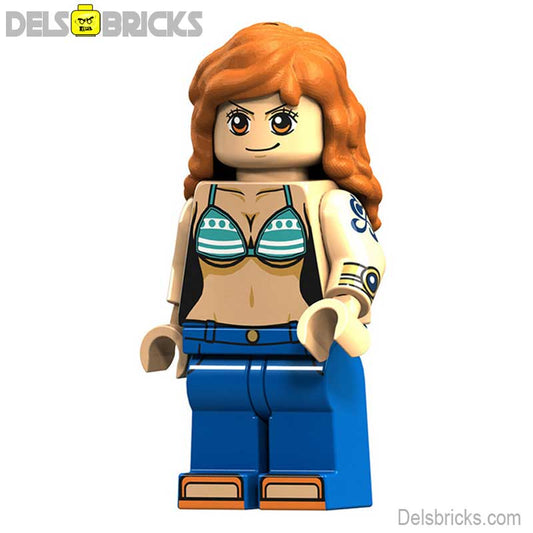 Nami from ONE PIECE Anime classic version Lego Minifigures custom toys