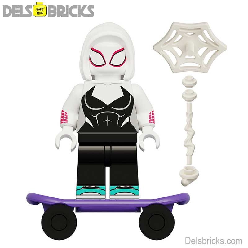 Gwen Stacy Ghost-Spider Minifigures from Spider-Man Across the Spider-verse