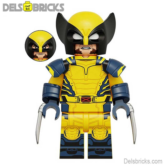 Wolverine Yellow & Blue Suit X-Men & Deadpool 3 Lego Marvel Minifigures NEW 1