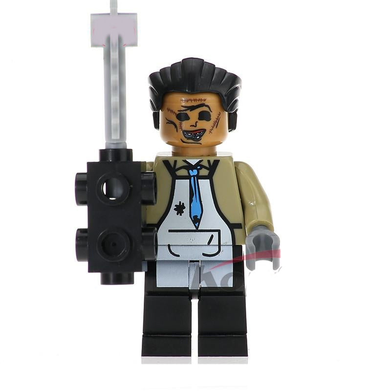 Leatherface Texas Chainsaw massacre Lego Horror Minifigures Delsbricks.com   
