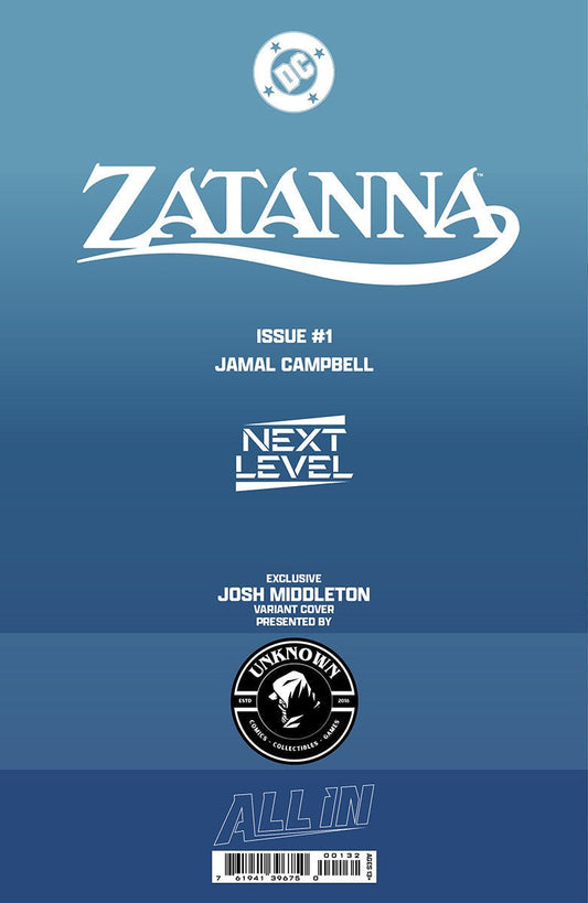 ZATANNA 1 JOSH MIDDLETON EXCLUSIVE VIRGIN VAR (04/29/2026) - DelsBricks Toys & CollectiblesComic BookDelsBricks Toys & CollectiblesUnknown Comic Books