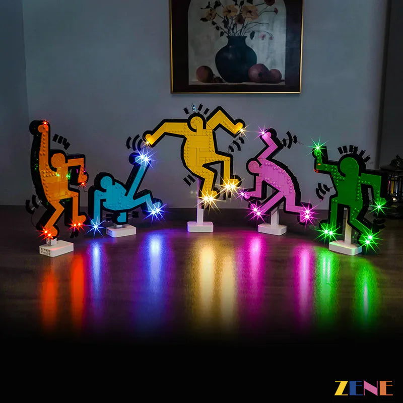 Light Kit for Dancing Figures #31216 Art Keith Haring