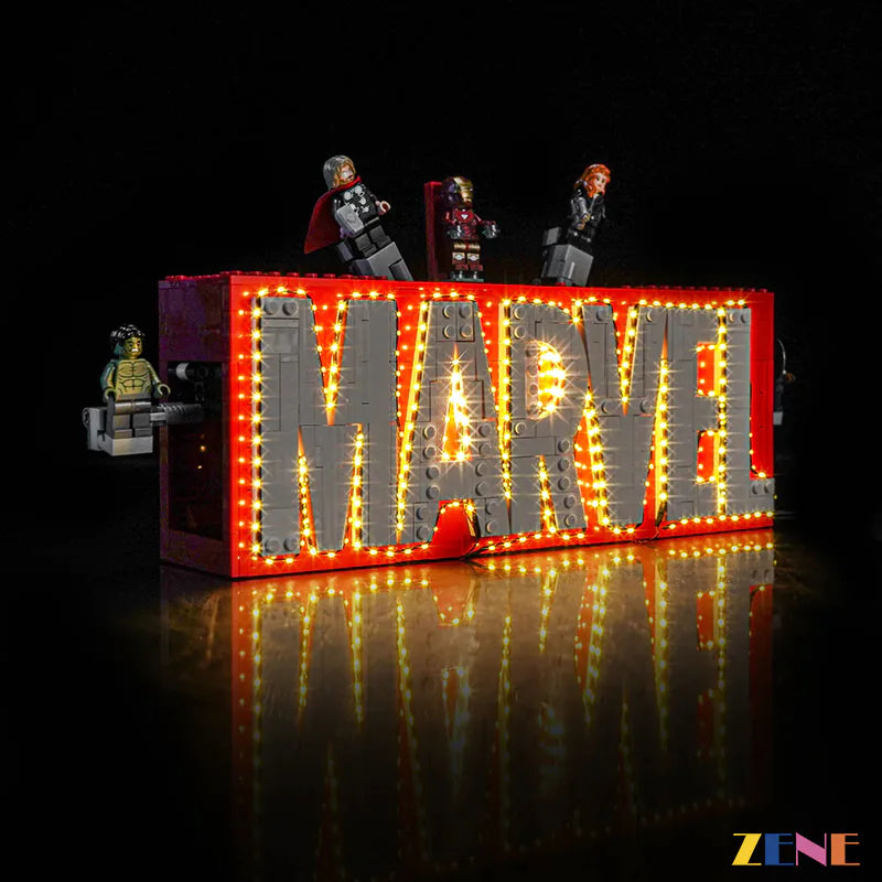 Light Kit for Marvel Logo & Minifigures #76313