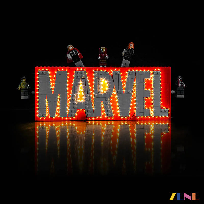 Light Kit for Marvel Logo & Minifigures #76313