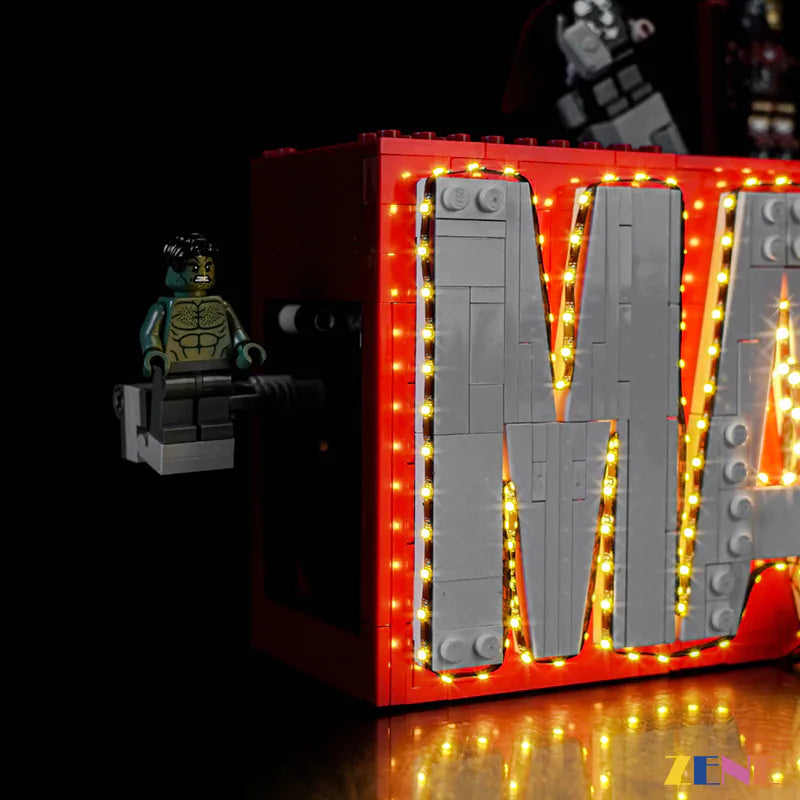 Light Kit for Marvel Logo & Minifigures #76313