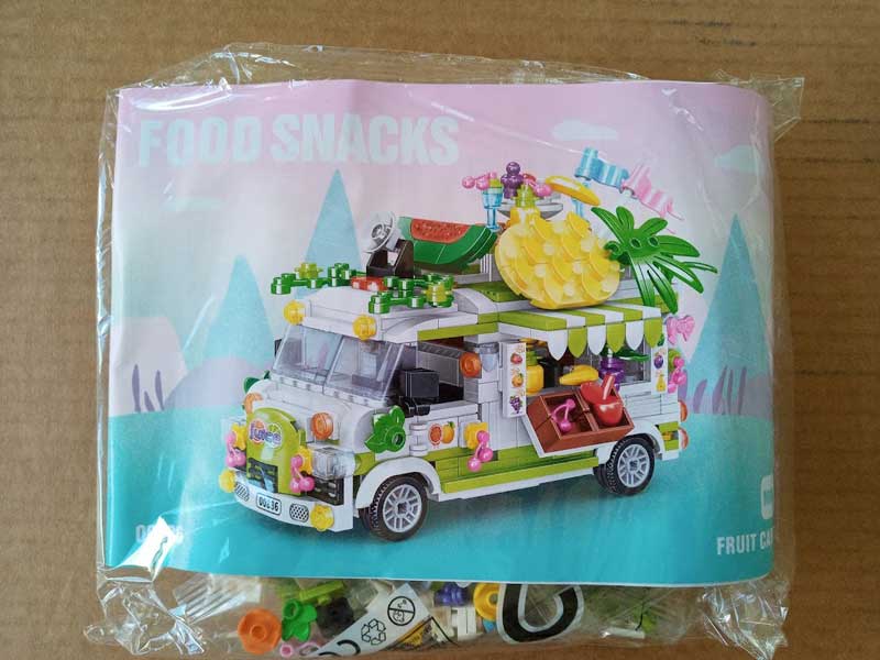 Ice Cream Truck Food Truck Minifigures brick building toys Delsbricks.com Without Box  